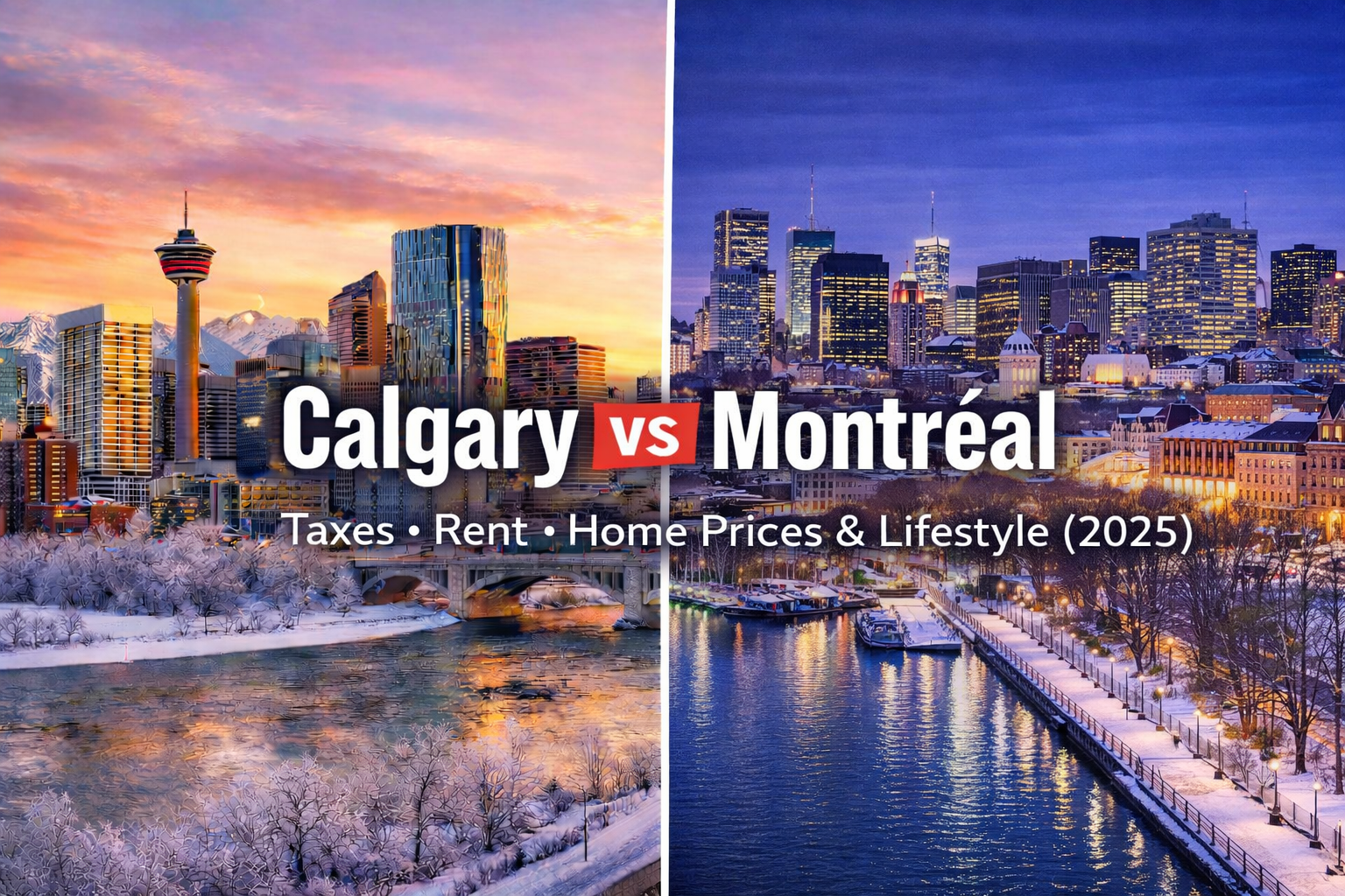 Calgary vs Montréal: Cost of Living, Jobs, Taxes, and Lifestyle