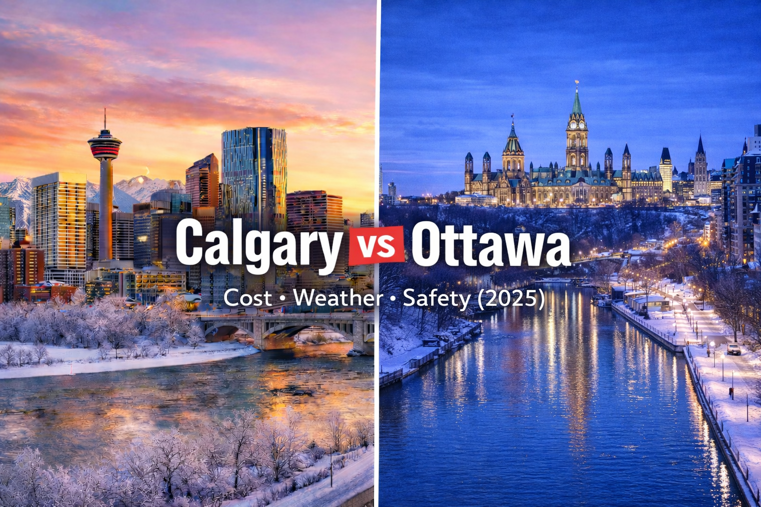 Calgary vs Ottawa: Taxes, Weather, Safety, and Real-Life Fit